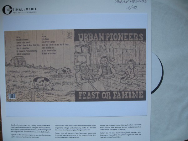 URBAN PIONEERS - Feast Or Famine LP test pressing