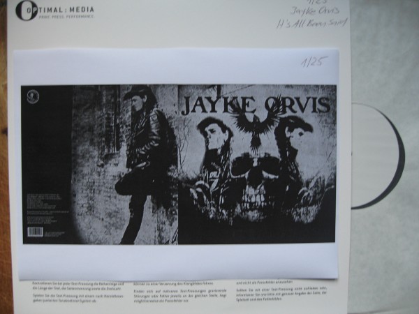 JAYKE ORVIS - It's All Been Said LP test pressing ltd.