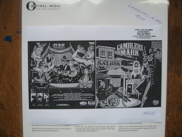 GAMBLERS MARK - The Last Chance Saloon LP test pressing ltd.
