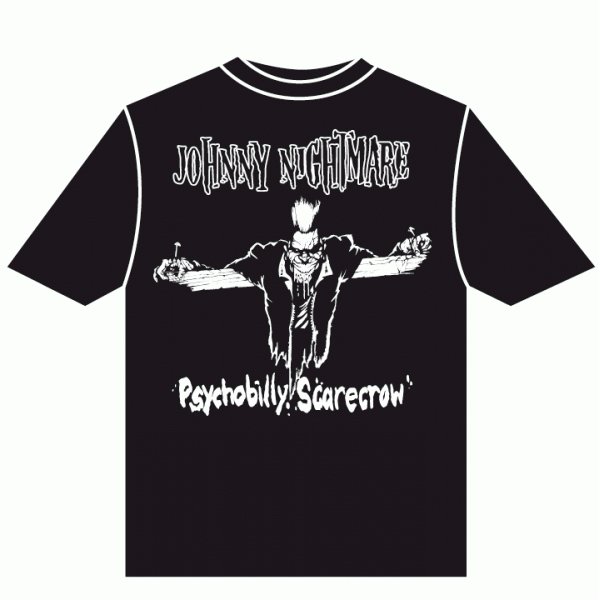 JOHNNY NIGHTMARE-Psychobilly Scarecrow T-Shirt L