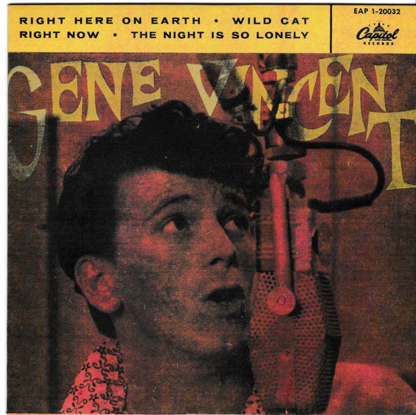 GENE VINCENT - Right Here On Earth 7"EP 2nd Hand