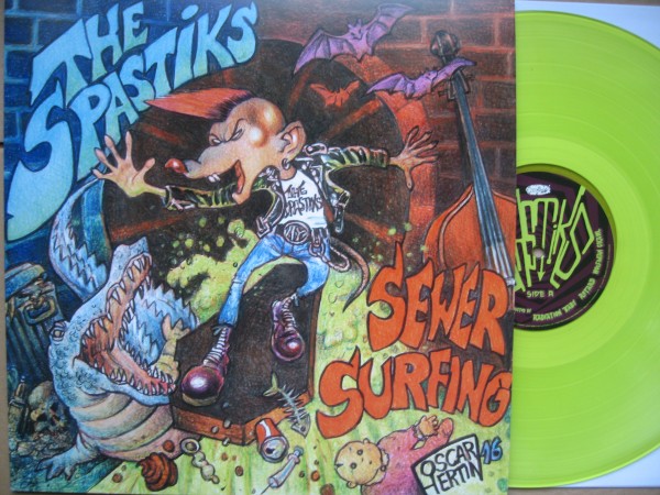 SPASTIKS - Sewer Surfing LP yellow ltd.!!