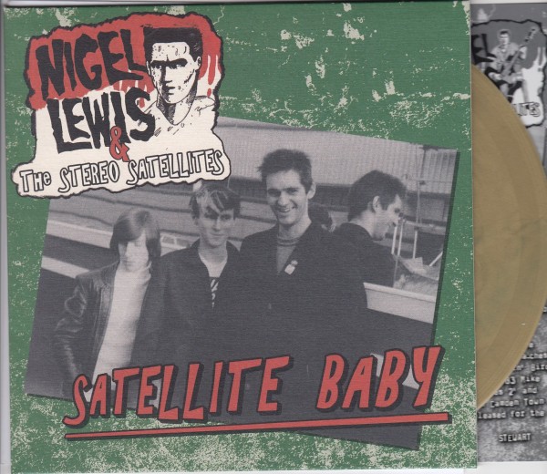 NIGEL LEWIS & THE STEREO SATELLITES - Satellite Baby 7"EP ltd. gold