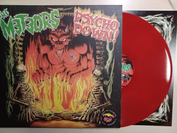 METEORS - Psycho Down LP red ltd.