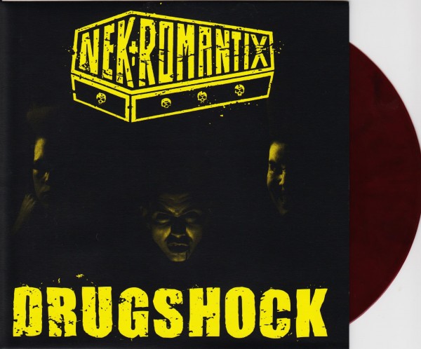 NEKROMANTIX - Drugshock 7"EP RED BLACK ltd.