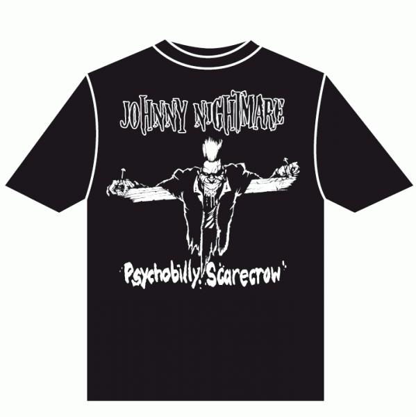 JOHNNY NIGHTMARE-Psychobilly Scarecrow T-Shirt S