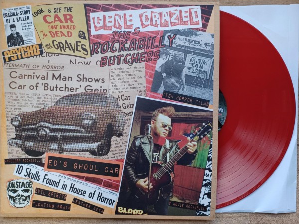 GENE CRAZED & THE ROCKABILLY BUTCHERS - Same LP red ltd.