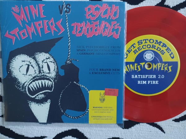 THE MINESTOMPERS / PSYCHO TENDENCIES 7"EP red ltd.