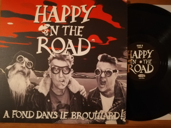 HAPPY ON THE ROAD - A Fond Dans Le Brouillard! LP black ltd.