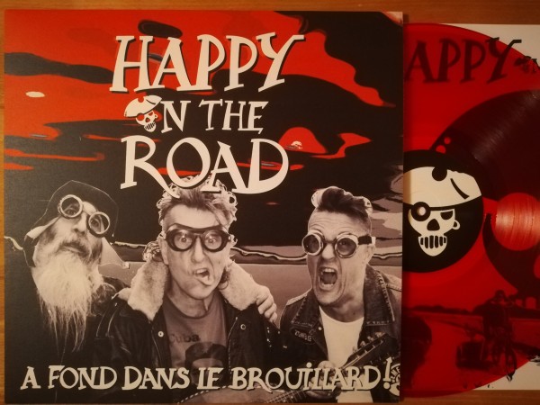 HAPPY ON THE ROAD - A Fond Dans Le Brouillard! LP red ltd.