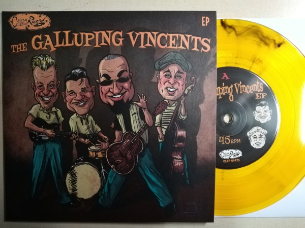 GALLUPING VINCENTS - Go Go Cat Woman 7"EP ltd. clear orange
