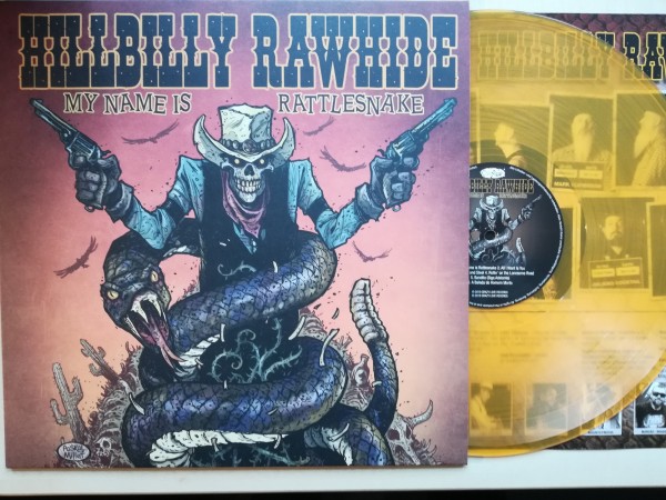 HILLBILLY RAWHIDE - My Name Is Rattlesnake LP orange ltd.