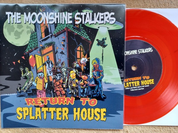 MOONSHINE STALKERS - Return To Splatter House 7"EP red ltd.