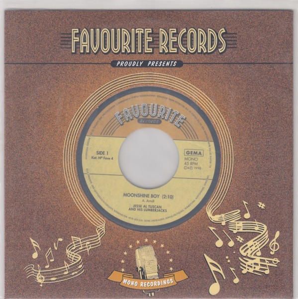 JESSE AL TUSCAN - Moonshine Boy 7" 2nd Hand