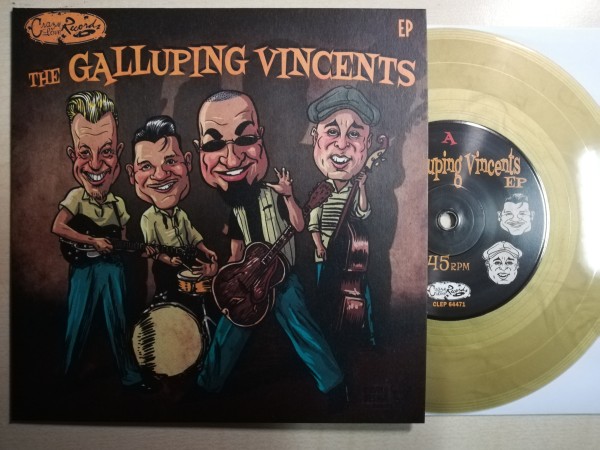GALLUPING VINCENTS - Go Go Cat Woman 7"EP ltd. gold