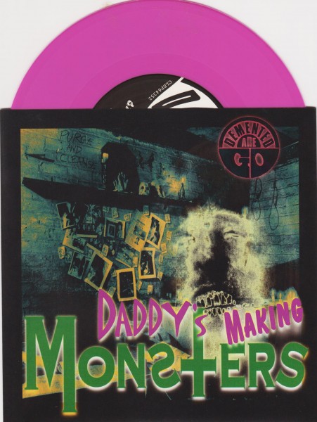 DEMENTED ARE GO - Daddy's Making Monsters 7"EP purple vinyl