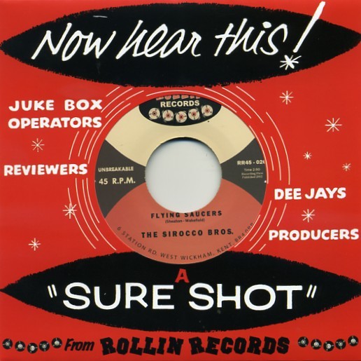 SIROCCO BROS. - Flying Saucers 7"