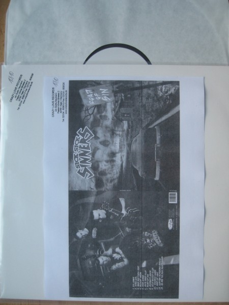 SICK SICK SINNERS - Road Of Sin LP Test pressing