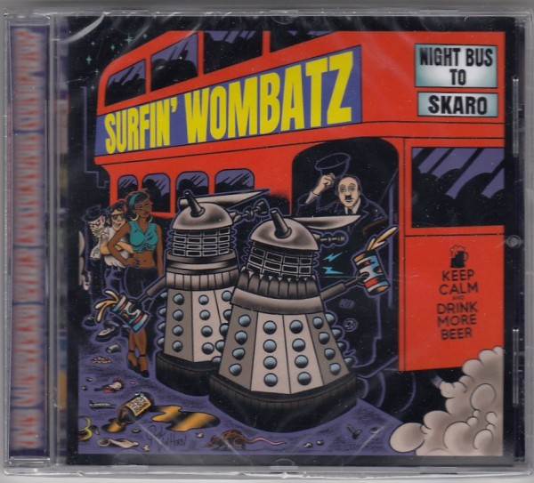 SURFIN' WOMBATZ - Night Bus To Skaro CD