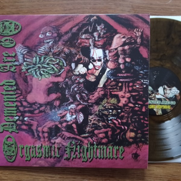 DEMENTED ARE GO - Orgasmic Nightmare YELLOW transparent/black marbled LP