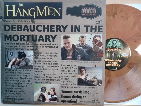 HANGMEN - Debauchery In The Mortuary LP yellow/brown marbled ltd.