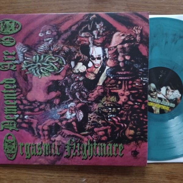 DEMENTED ARE GO - Orgasmic Nightmare LP TURQUOISE/black marbled