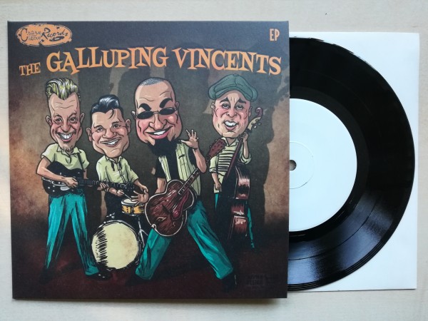GALLUPING VINCENTS - Go Go Cat Woman 7"EP ltd. test pressing