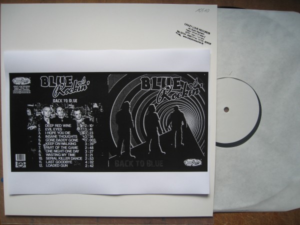 BLUE ROCKIN' - Back To Blue LP TEST PRESSING