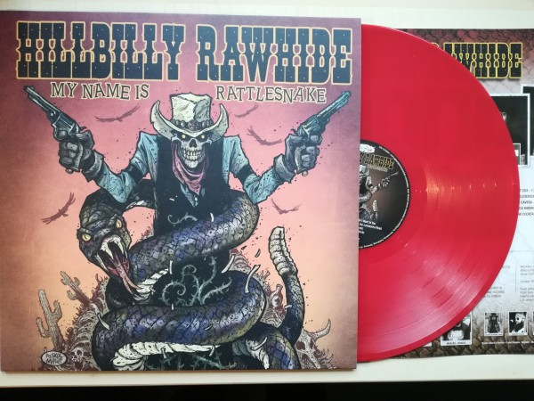 HILLBILLY RAWHIDE - My Name Is Rattlesnake LP red ltd.