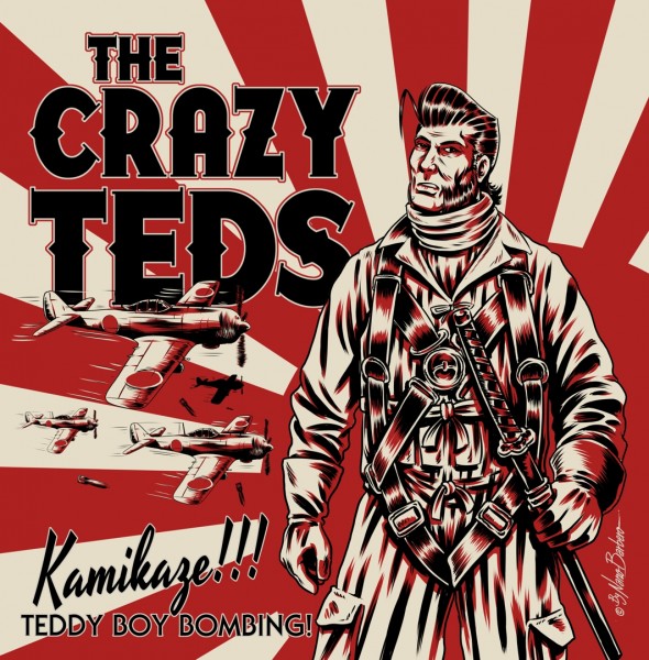 CRAZY TEDS - Kamikaze!!! Teddy Boy Bombing! 7"EP