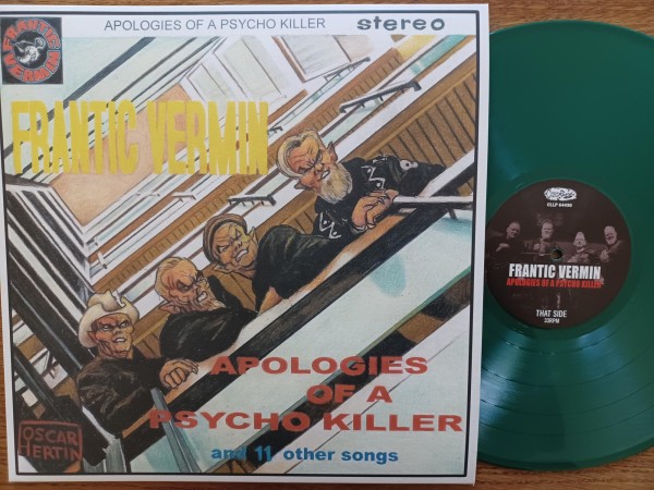 FRANTIC VERMIN - Apologies Of A Psycho Killer LP green ltd.