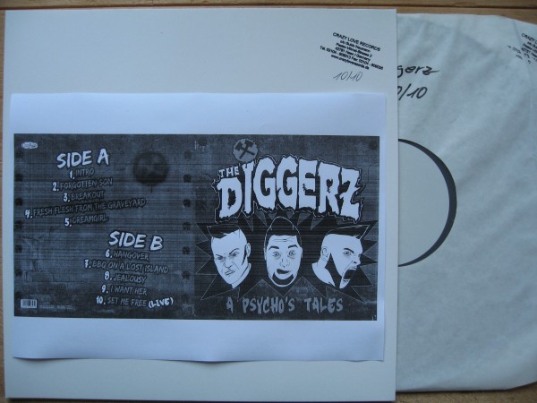 DIGGERZ - A Psycho's Tales LP test pressing ltd.