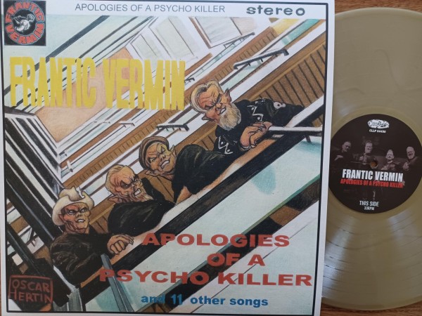 FRANTIC VERMIN - Apologies Of A Psycho Killer LP gold ltd.